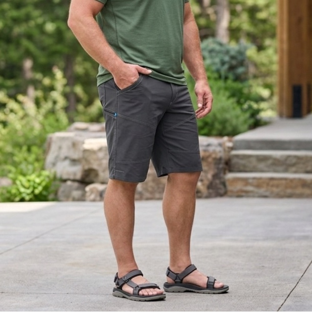 KUHL Men's Performance Grey Shorts RN 108846 Style 5121 Athletic Outdoors Hiking
